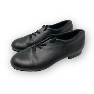 Capezio CG17 Black Cadence Teletone Tap Shoes Leather Women’s Size 6.5